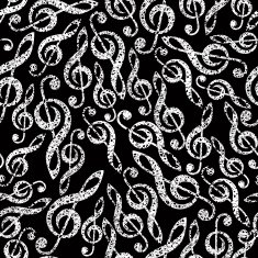 Music theme seamless vector background pattern N2