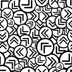 Black and white arrows seamless pattern