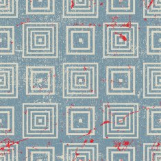 Grunge vintage geometric seamless pattern old vector