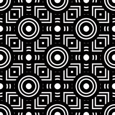 Seamless black and white geometric pattern simple vector N5