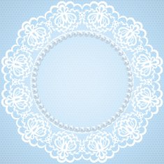 lace and pearl frame N2
