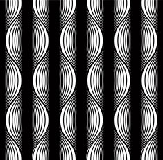 Black and white lines seamless pattern