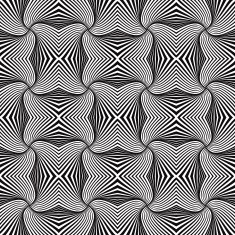 Twisted and zig zag abstract lines seamless pattern