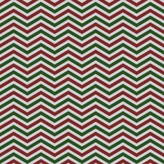 Seamless red and green chevron pattern on textured paper