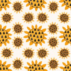 seamless pattern with sunflowers N6