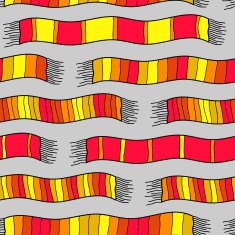 Colorful triped scarves background Seamless vector pattern N2