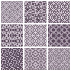 Monochrome violet vintage style tiles