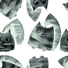 Watercolor Cats N5
