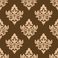Seamless pattern with floral arabesques N2
