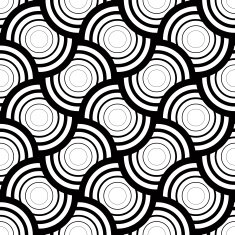 Seamless geometric pattern vector black and white stripes