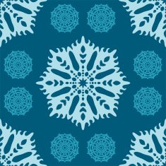 Seamless Christmas pattern with snowflakes N13