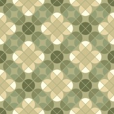Vector ornamental seamless geometric floral background