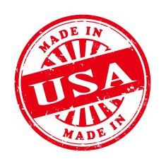 made in USA grunge rubber stamp