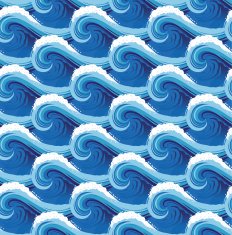 Seamless ocean pattern