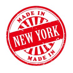 Made In New York Grunge Rubber Stamp N2