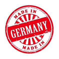 made in Germany grunge rubber stamp