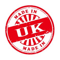 made in UK grunge rubber stamp