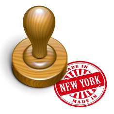 Made In New York Grunge Rubber Stamp N3