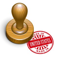 made in United States grunge rubber stamp N2