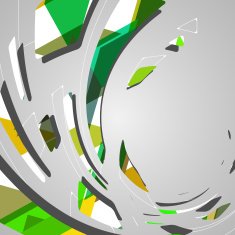 Abstract futuristic geometric shapes N122