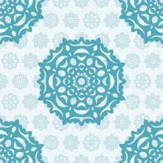 Seamless Christmas pattern with snowflakes N14