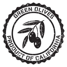 Olives Grunge Rubber Stamp N3