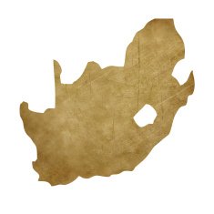 South Africa grunge treasure map