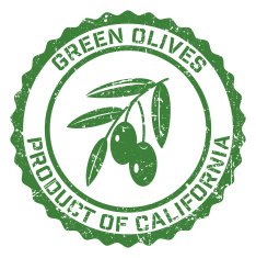 Olives Grunge Rubber Stamp N4