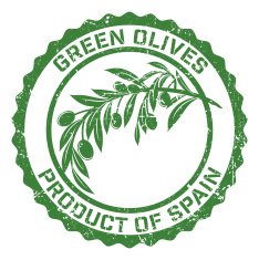 Olives Grunge Rubber Stamp N6