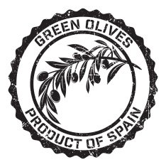 Olives Grunge Rubber Stamp N8