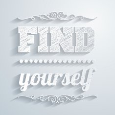 Find yourself - Paper background
