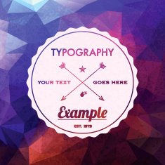 Trendy Faceted Abstract Geometric Hipster Background N5