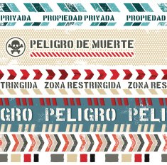 seamless vintage banners (Spanish) N2