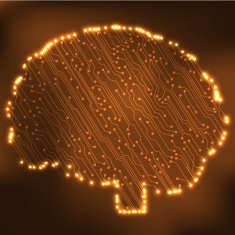 Circuit board computer brain Vector illustration N10