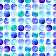 Watercolor seamless pattern of circles N2