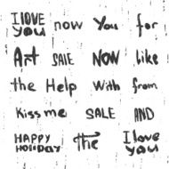 Set of words lettering phrases with grange texture Vector
