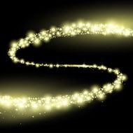 Glittering gold dust tail Twinkling glitter N2