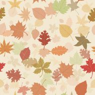 Seamless autumn leafs pattern