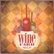 Wine Card design template