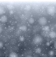 Christmas grey background with snowflakes