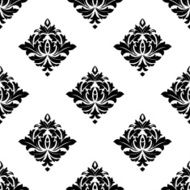 Abstract white and black seamless pattern N2