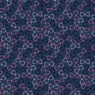 Seamless pattern with color bow-tie N2