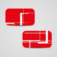 Vector business-card set for your design N371