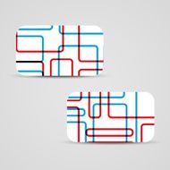 Vector business-card set for your design N372