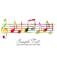 Colorful music background N12