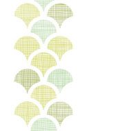 Abstract textile green fishscale vertical seamless pattern background
