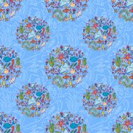 Sea life pattern background N8