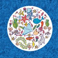 Sea life pattern background N9