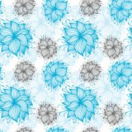 Stroke flower pattern