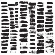 Hand drawn decorative vector brushes Dividers borders N9
